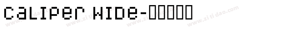 Caliper Wide字体转换